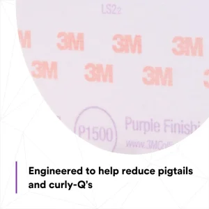 3M 6″ P1500 Hookit Purple Finishing Film Disc (30667) - view 4