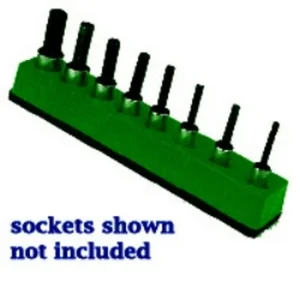 Mechanics Time Saver 386 3/8 in. Drive Universal Magnetic Dark Green Socket Holder 10-19mm