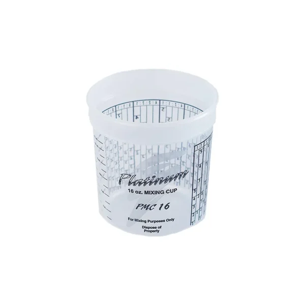 E-Z Mix 16 Oz Platinum Paint Mixing Cup With PPG Ratios 100-Pack (EMX-PMC16)