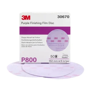 3M 6″ P800 Hookit Purple Finishing Film Abrasive Disc 260L (30670) - view 3