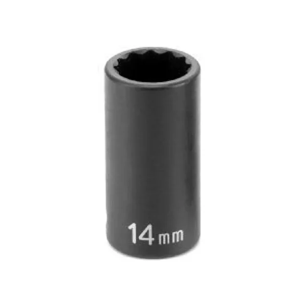 Grey Pneumatic 7Mm X 12 Point Semi-Deep 3/8″ Drive Impact Socket (1107MSD)