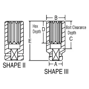 Grey Pneumatic 1″ Drive 1-5/16″ 8-Point Deep Impact Socket (4542SD) - view 2