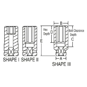 Grey Pneumatic 1″ Drive 40 Mm 6-Point Deep Impact Socket (4040MD) - view 2