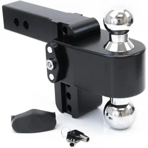 Weigh Safe Turnover Ball 8″ Drop Hitch w/ 2″ Shank (8K/10K GTWR) w/ Cerakote (WSFCTB8-2-CER-BLA)