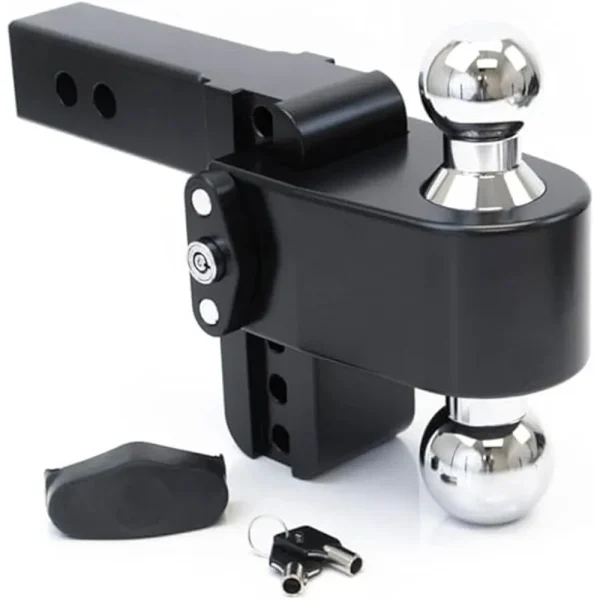 Weigh Safe Turnover Ball 8″ Drop Hitch w/ 2″ Shank (8K/10K GTWR) w/ Cerakote (WSFCTB8-2-CER-BLA)