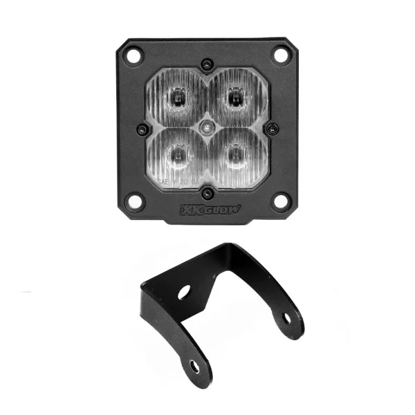 XKGLOW Flush Mount XKchrome 20w LED Cube Light with RGB Accent Light