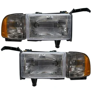 Oracle Lighting 1994-2002 Dodge Ram Pre-Assembled LED Halo Headlights (8167-001, 8167-330, 8167-333, 8167-334, 8167-3...