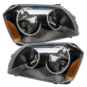 Oracle Lighting 2005-2007 Dodge Magnum Pre-Assembled LED Halo Headlights – (Black Housing) (7156-330, 7156-333, 7156-...