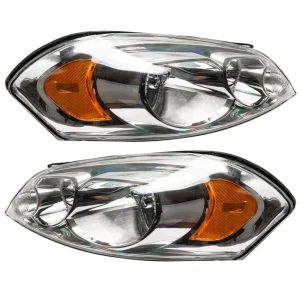 Oracle Lighting 2006-2013 Chevrolet Impala Pre-Assembled LED Halo Headlights – (Non-HID) (8898-001, 8898-330, 8898-33...