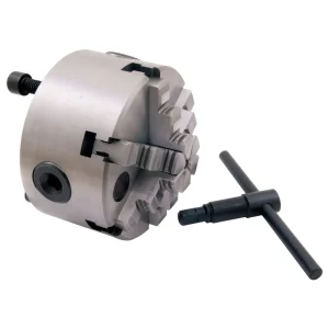 HHIP 4″ 6-JAW SELF CENTERING PLAIN BACK LATHE CHUCK (3900-4550) - view 2