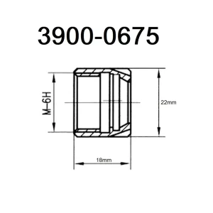 HHIP M19 X 1 ER-16 MINI COLLET CHUCK NUT (3900-0675) - view 2