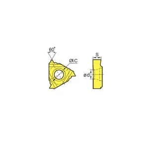 HHIP RT16.01N-2.00GM RIGHT HAND INTERNAL THREADING & GROOVING INSERT (6006-1009) - view 4