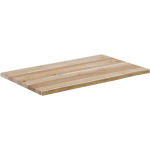 Grizzly Industrial 1.5″ Acacia Wood Butcher Block – Live-Edge/Unfinished, 30″ W x 72″ D (T33898)