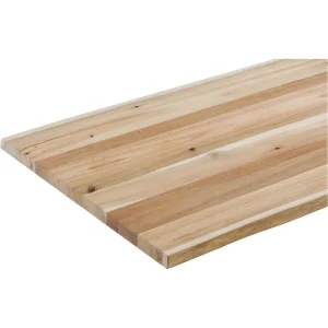 Grizzly Industrial 1.5″ Acacia Wood Butcher Block – Live-Edge/Unfinished, 30″ W x 72″ D (T33898) - view 2