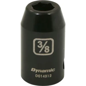 Dynamic Tools 1/2″ Drive 6 Point SAE, 3/8″ Standard Length, Impact Socket (D014312)