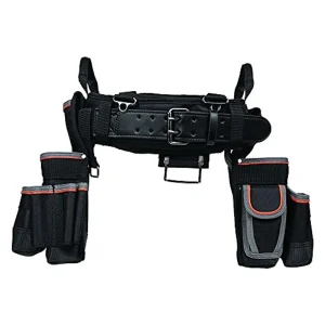 Klein Tools 55427 Tradesman Pro Electrician’s Padded Tool Belt &Tool Pouch Combo