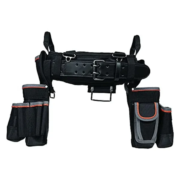 Klein Tools 55427 Tradesman Pro Electrician’s Padded Tool Belt &Tool Pouch Combo
