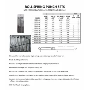 Wilde Tool Rs 732 Roll Spring Punch, 7/32 Inch (RS 732.NP/HT) - view 4