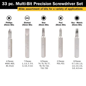 Titan Tools 33 pc. Multi-Bit Precision Screwdriver Set (16093) - view 2