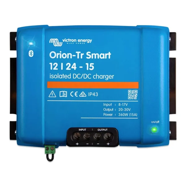 Victron ORI122436120 Energy Orion-Tr Smart 12/24V 15 amp 360-Watt DC-DC Charger