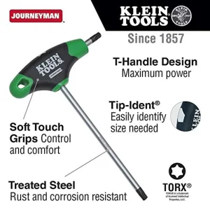 Klein Tools JTH6T25 T25 Torx Hex Key with Journeyman T-Handle, 6-Inch - view 2