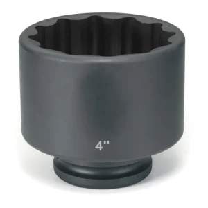 Grey Pneumatic 1-1/2″ Dr. x 4-1/4″ Standard Impact Socket 12pt (6336R)