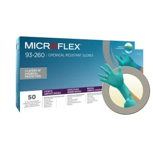Microflex 93-260S Small Green 7.8 mil Nitrile/Neoprene Disposable Gloves
