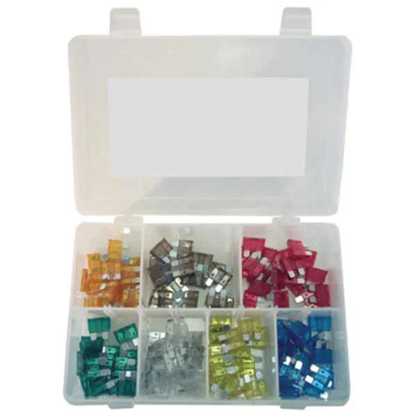 K Tool 00080 Auto Fuse Assortment – 120 Piece Color Coded Fuses from 5 Amp to 30 Amp