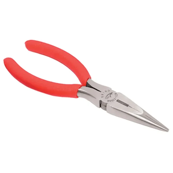 K Tool 51006 Needle Nose Pliers, 6″ Long, with Side Cutter, Vinyl Grips