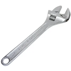 K Tool 48012 Adjustable Wrench, 12″ Long, 1-1/2″ Jaw Capacity, Heat Treated Alloy Steel, Chrome Plated