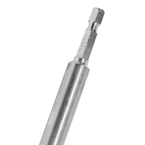 Irwin 93736 Magnetic Insert Bit Holder, for 1/4″ Hex Bits, with C-Ring, 1/4″ Hex Shank with Groove, 12″ Long