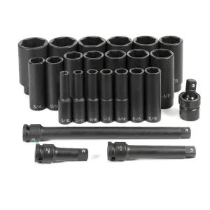 Grey Pneumatic 1/2″ Drive 24-Piece Deep Set (1324D) - view 2