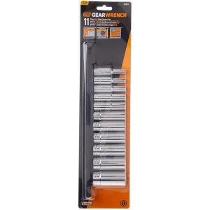 Gearwrench 80555 11 piece 3/8″ Drive 6 Point Deep SAE Socket Set - view 4