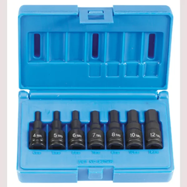 Grey Pneumatic 3/8″ Drive 7-Piece Hex Driver Metric Set (1297MH)