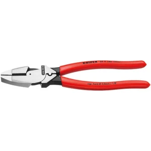 Knipex Lineman’s Pliers New England Style with Non-Slip Plastic Coating 9-1/2″ (0911240)