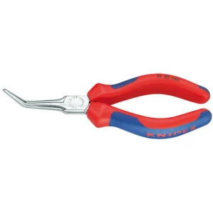 Knipex 3125160 Flat Nose Pliers, Needle Nose Pliers with Multi-Component Grips, 6-1/4-Inch (3125160)