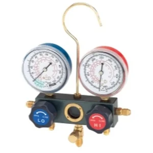 FJC Dual Manifold Gauge Set with Manual Service Couplers (6697M)