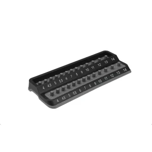 Mechanics Time Saver PSH25S-GRY 1/4″ Peg Socket Holder, Sae, Gray