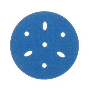 3M 3″ 120+Grit Multi-hole Hookit Blue Abrasive Disc (36144) - view 2