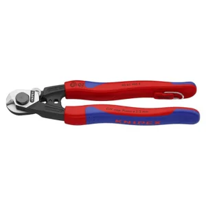 Knipex 7-1/2″ Wire Rope Cutters with Tether Attachment (9562190TBKA)