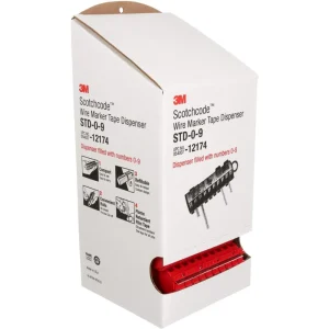 3M 0-9 ScotchCode Wire Marker Tape Dispenser (12174) - view 2