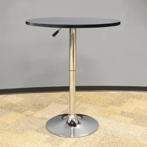 AmeriHome Round Wood Top Bistro Table (BTABLEW) - view 2
