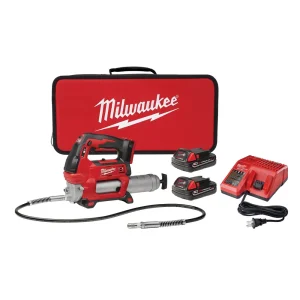 M18 Cordless 2-Speed Grease Gun w/ (2) Batteries Kit