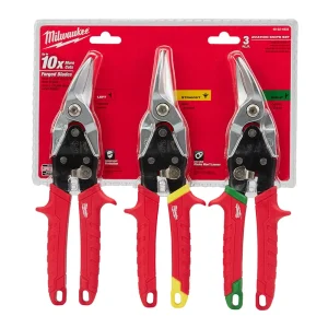 Milwaukee 3-Piece Aviation Snips (Left, Right, Straight) Set