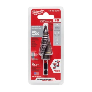 Milwaukee 1/8 in. – 1 in. Shockwave Impact Step Drill Bit, #8