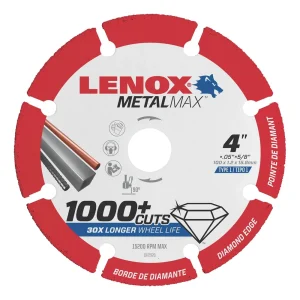 LENOX Diamond Angle Grinder Cutoff Wheel 4″ x 5/8″ LEX1972920