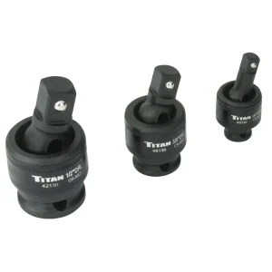 3 Piece Impact Socket Universal Joint Set TIT40160