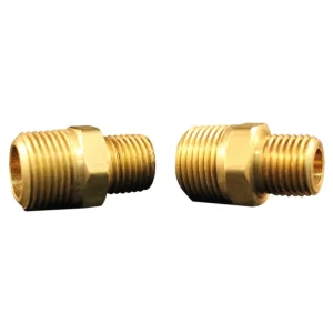 M. Hex Nipple, 1/4″ x 3/8″, 2/cd