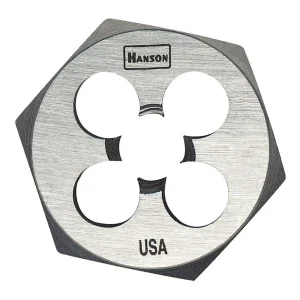 High Carbon Steel Hexagon 1″ Across Flat Die 1/4″-28 NF