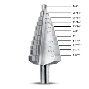 Evolution Power Tools Straight Flute Step Drill 1/4 In. to 1 3/8 In. SD 11 - view 2